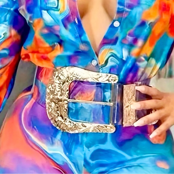 Translucent Wide Belt - Picture 2 of 6